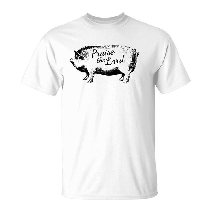 Praise The Lard Funny Pig Barbeque T-Shirt