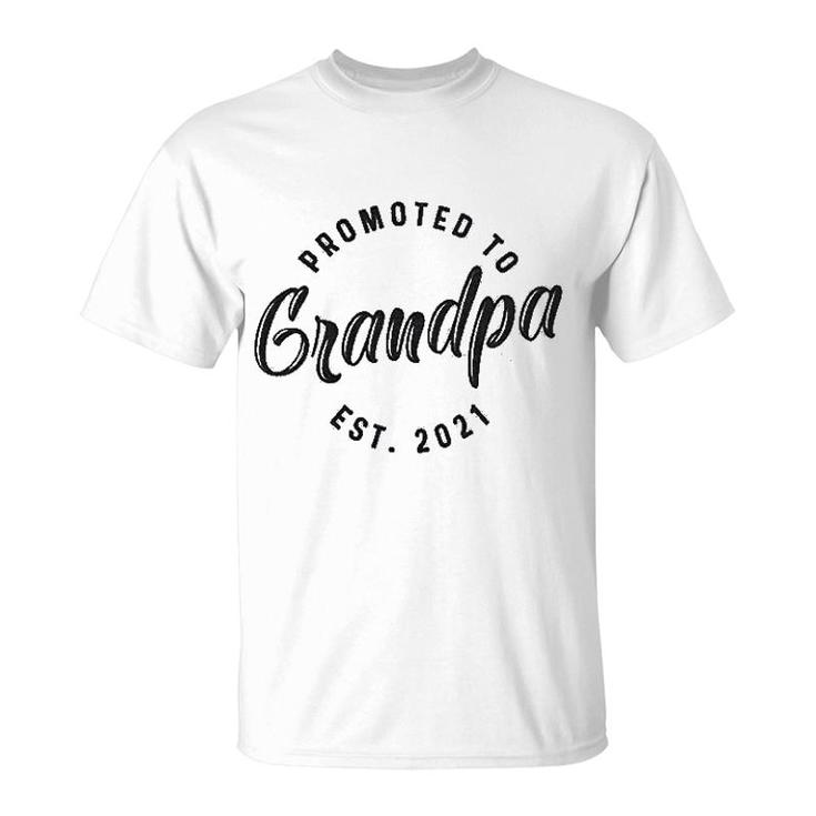 Promoted To Grandpa 2021 T-Shirt