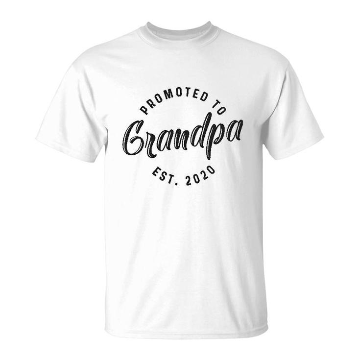 Promoted To Grandpa Est 2020 T-Shirt