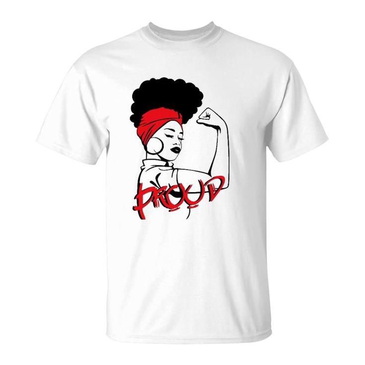 Proud Afro Queen Black Power S For Women T-Shirt