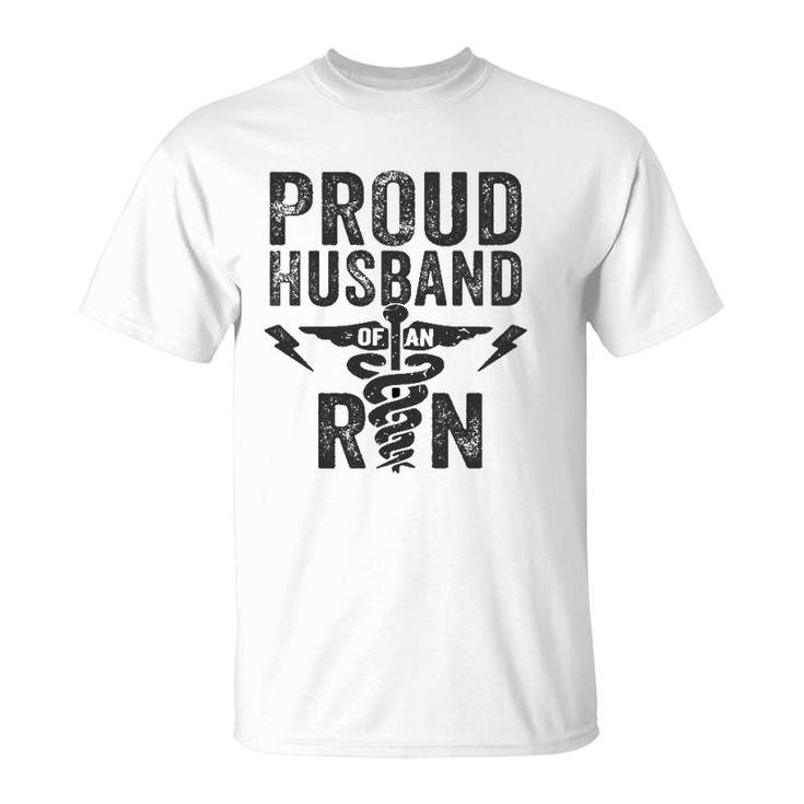 Proud Husband Of An Rn Nurse Frontline Healthcare Hero  T-Shirt