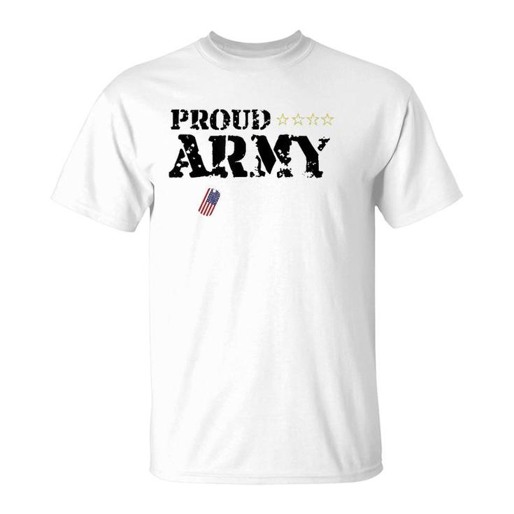 Proud US Army Mother American Military Family Mom Gift T-Shirt