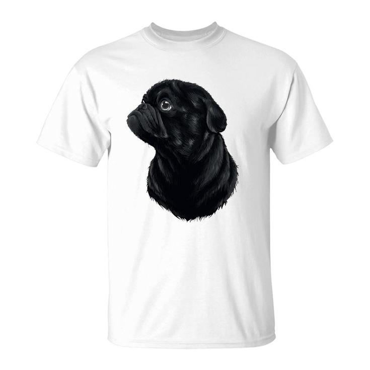 Pug Dog Mom Dad Funny Graphic Cute Black Pug T-Shirt