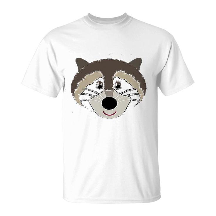 Raccoon Animal Face T-Shirt