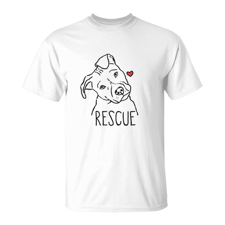 Rescue Dog Pitbull Rescue Mom Adopt Dont Shop T-shirt