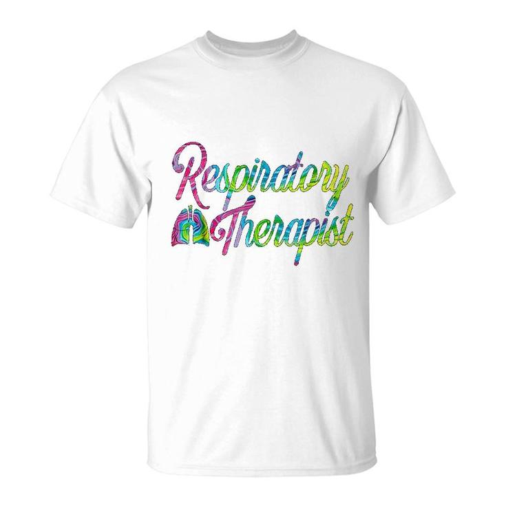 Respiratory Therapist Care Week Tie Dye T-Shirt