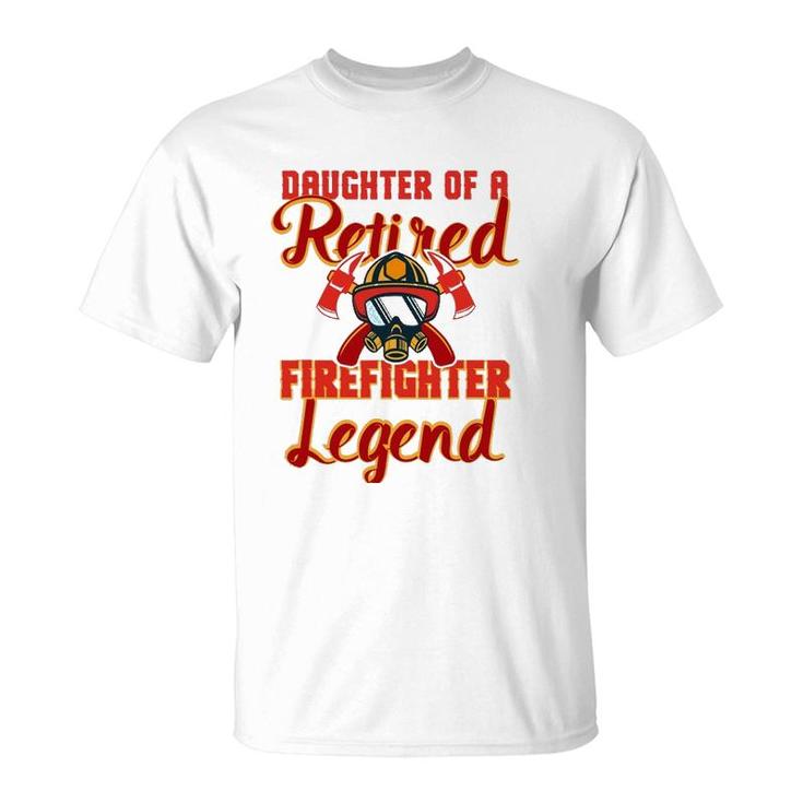 Retired Firefighter Daughter Product Fireman Gift Party Tee T-Shirt