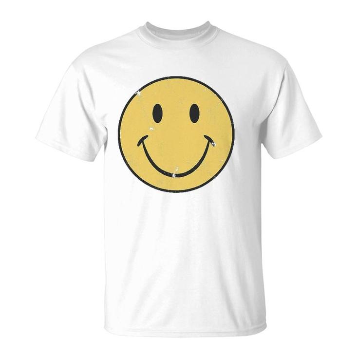 Retro 70'S Style Smile Face T-Shirt