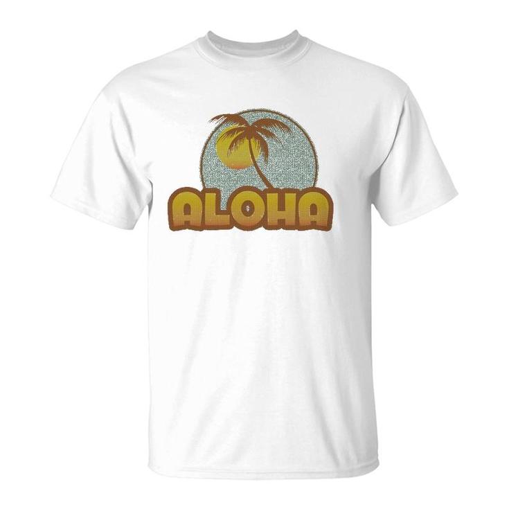 Retro Hawaii Tee Vintage Aloha Sunset Beach T-Shirt