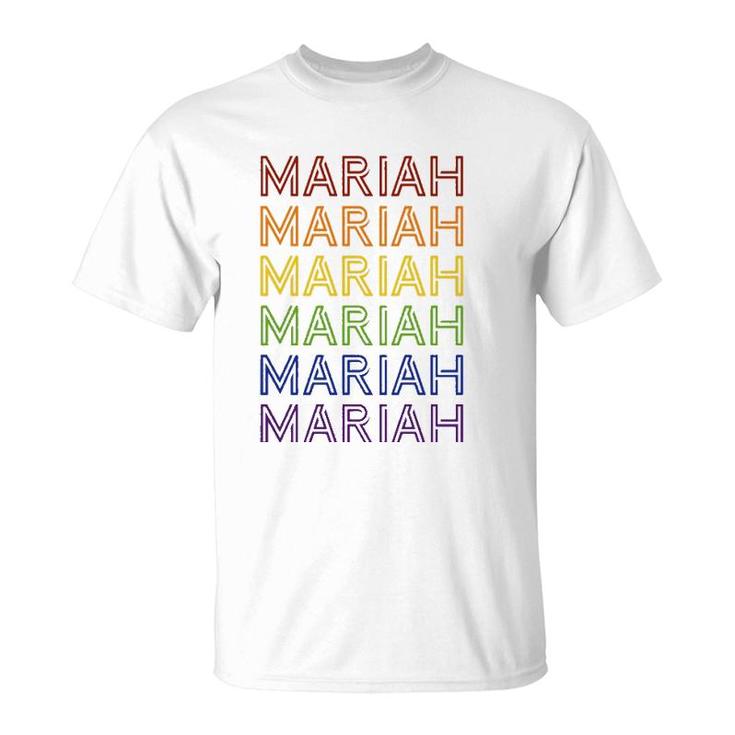 Retro Style Mariah Rainbow  T-Shirt