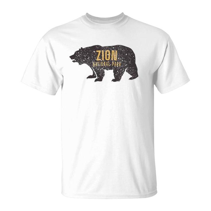 Road Trip Mount Zion National Park Bear Graphic Retro T-Shirt