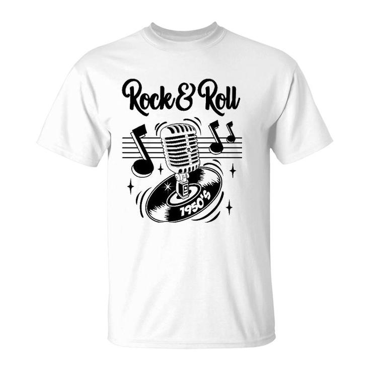 Rockabilly Rocker Clothes 50S Sock Hop Greaser 1950S Doo Wop T-Shirt