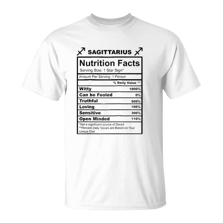 Sagittarius Zodiac Nutrition  T-Shirt