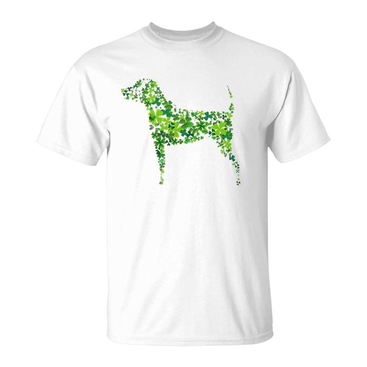 Saint Patrick's Day Shamrock Dog Design T-Shirt