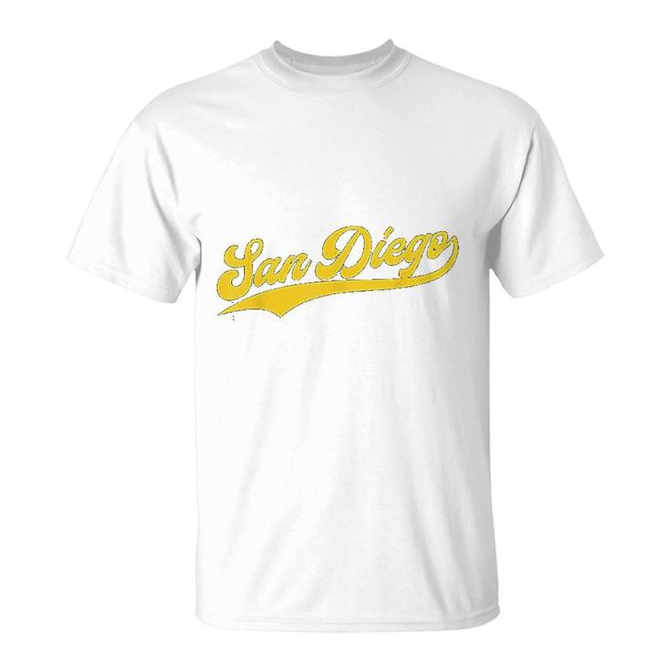 San Diego Baseball Script Gift T-Shirt