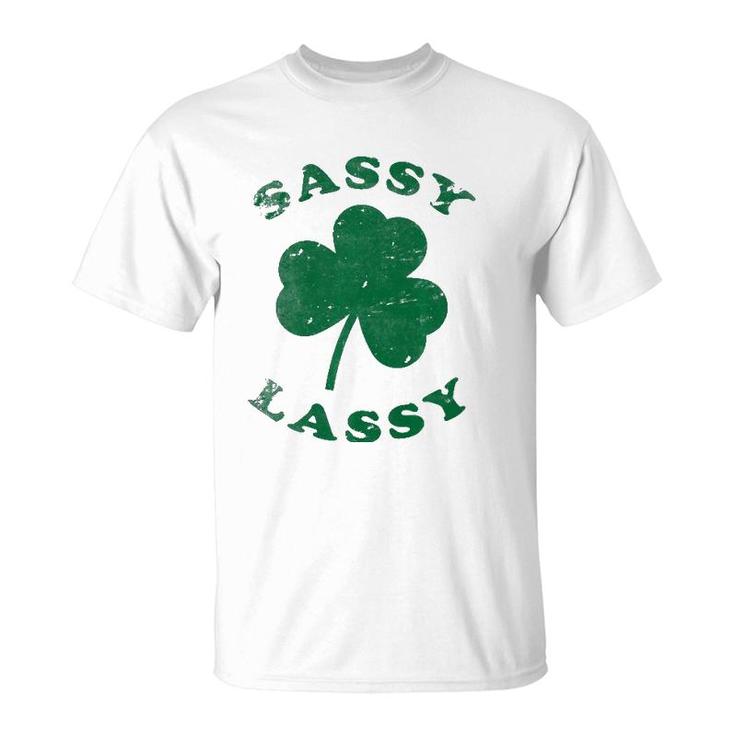 Sassy Lassy Funny Women Girls St Patrick's Premium T-Shirt