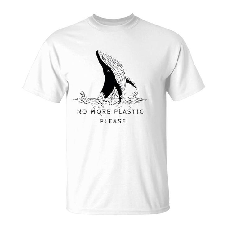 Save The Whales No More Plastic Please T-Shirt