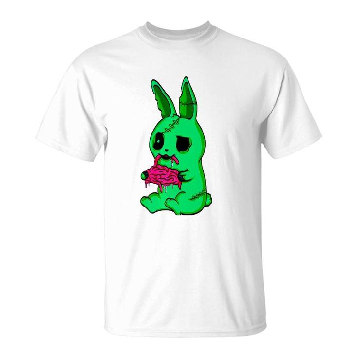 Scary Halloween  Easter Bunny Zombie Rabbit T-Shirt