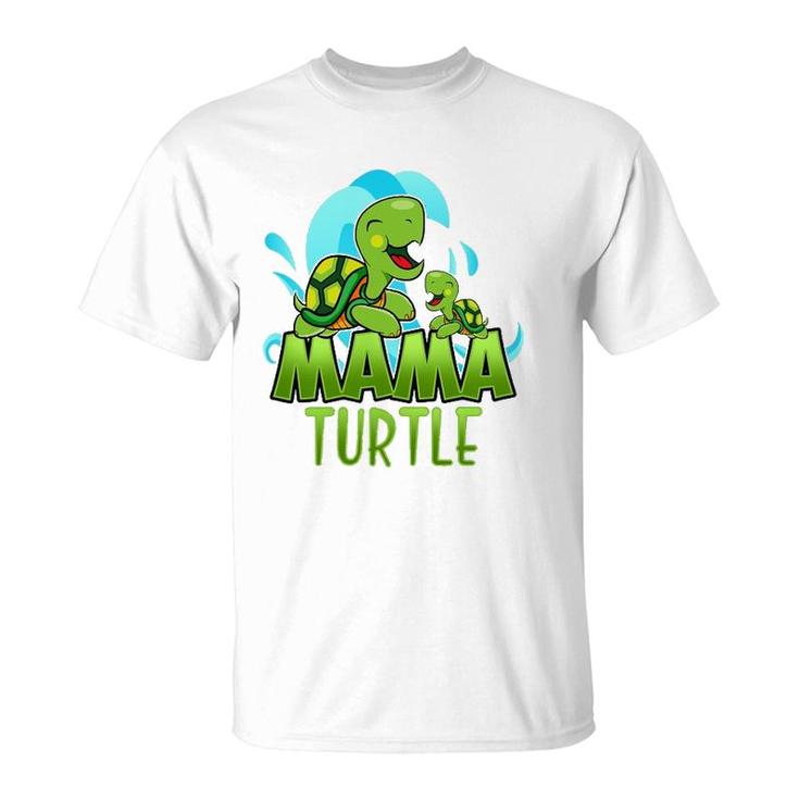 Sea Turtle Family Mama Child Mother Laughing Family Group T-Shirt