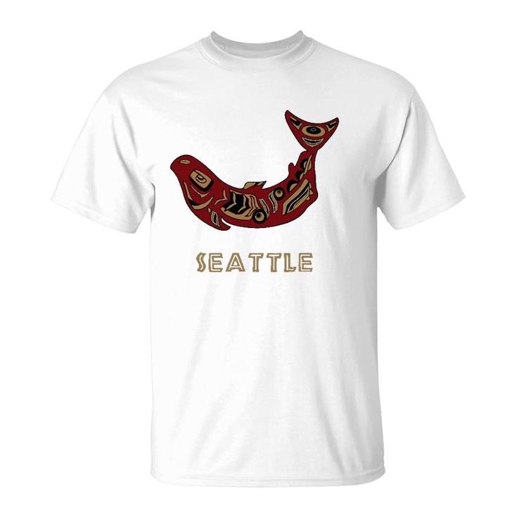 Seattle Washington Native American Indian Salmon Fishermen T-Shirt