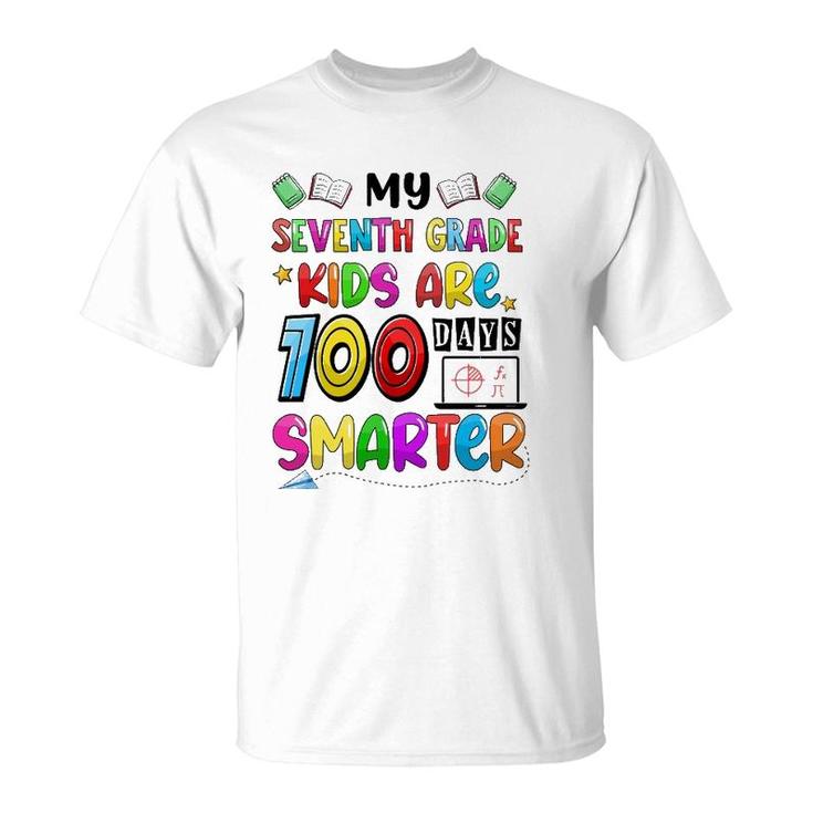 Seventh Grade 100 Days Smarter Teacher 100 Days Of School T-Shirt