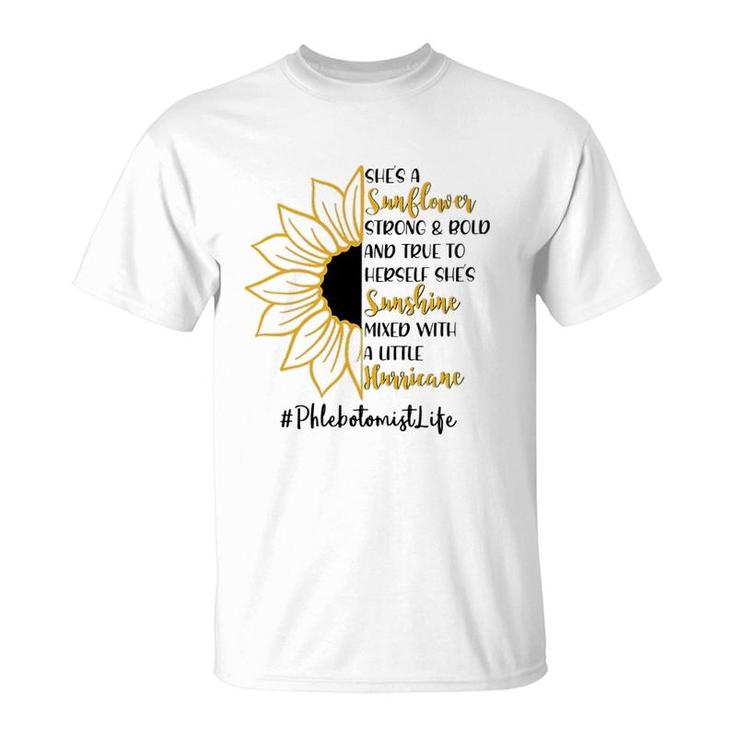 She A Sunflower Phlebotomist T-Shirt