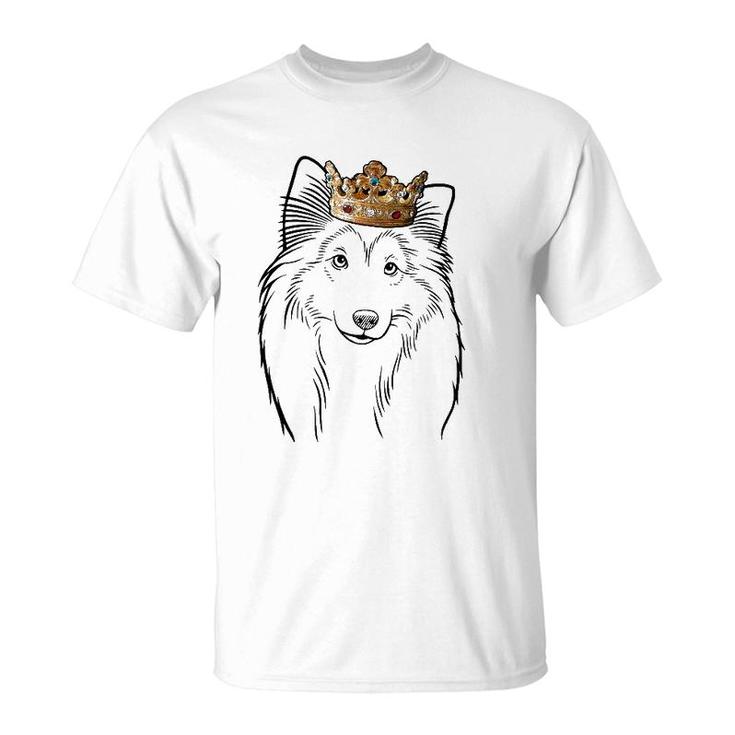 Shetland Sheepdog Wearing Crown Dog Lovers Gift T-Shirt