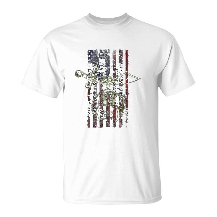 Shriner Masonic Patriotic American Flag T-Shirt