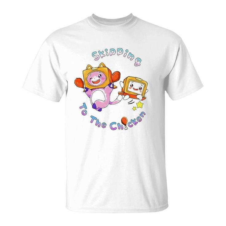 Skipping To The Chicken Lanky Art Box T-Shirt