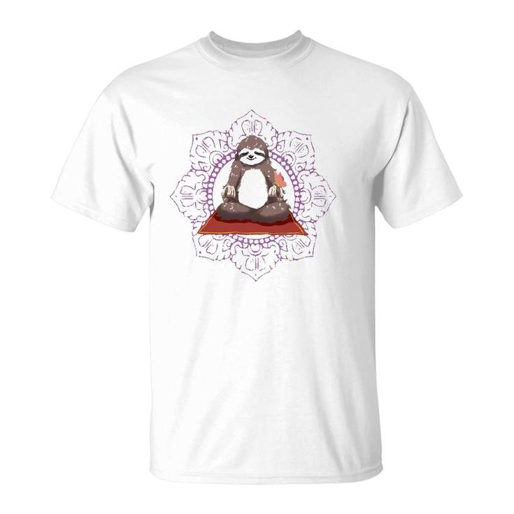 Sloth Yoga Gift I Funny Meditation Workout Tee T-Shirt