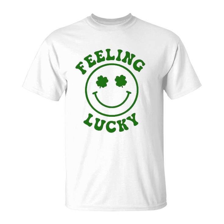 Smile Face Feeling Lucky St Patrick's Day T-Shirt