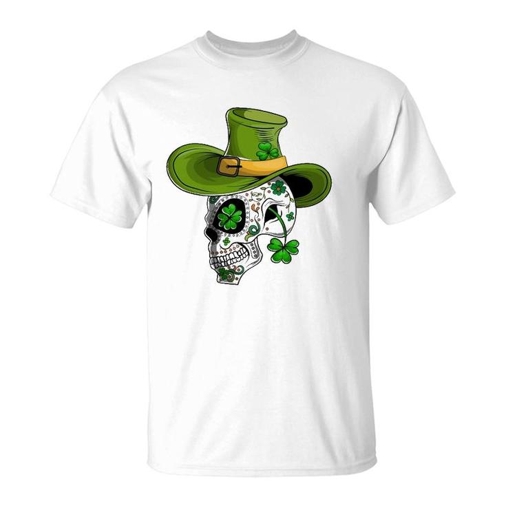 St Patrick's Day Mexican Skull Cinco De Mayo T-Shirt