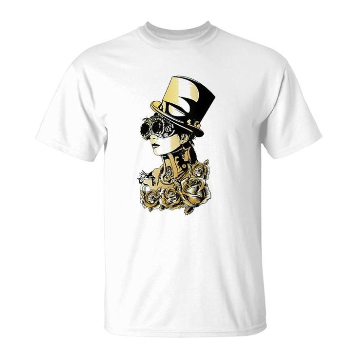 Steampunk Lady  Victorian Mechanical Steampunk  T-Shirt