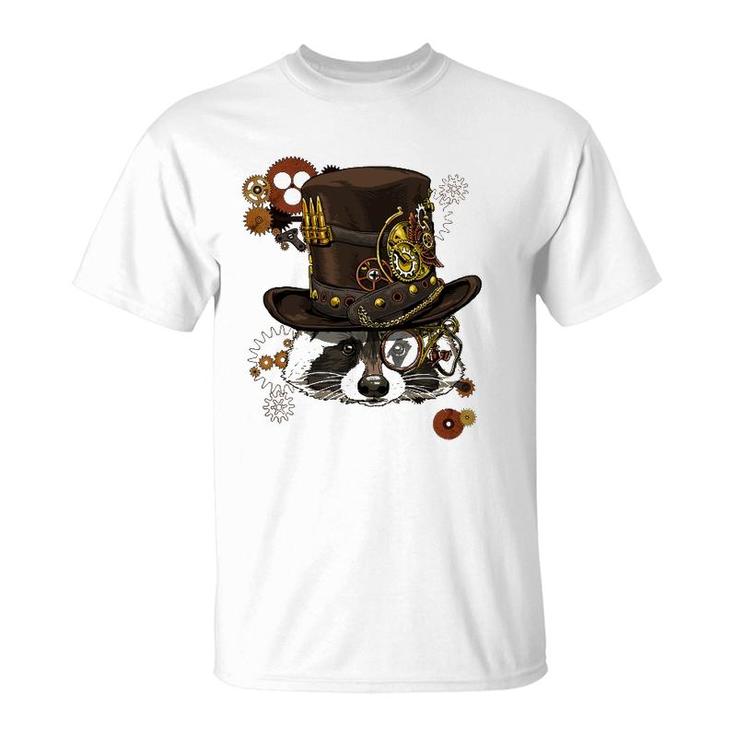 Steampunk Raccoon Steampunk Lovers Raccoon T-Shirt