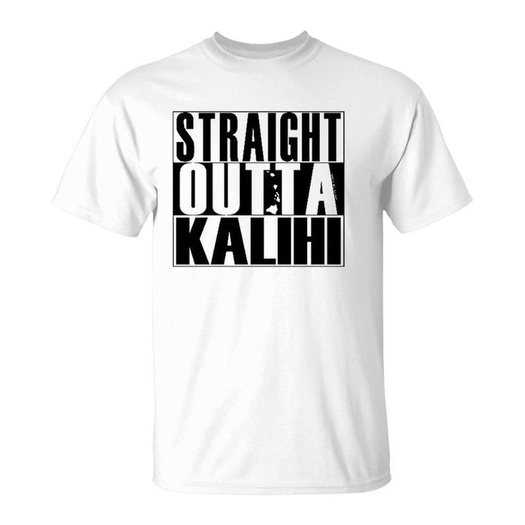 Straight Outta Kalihi Black By Hawaii Nei All Day Pullover T-Shirt