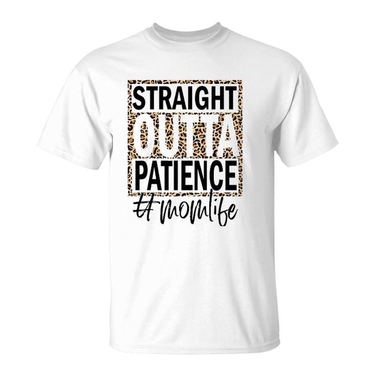 Straight Outta Patience Cheetah Leopard Pattern T-Shirt