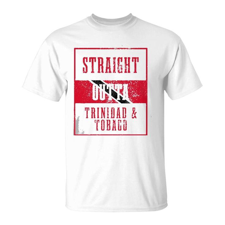 Straight Outta Trinidad & Tobago Trinidadian Flag Pride T-Shirt