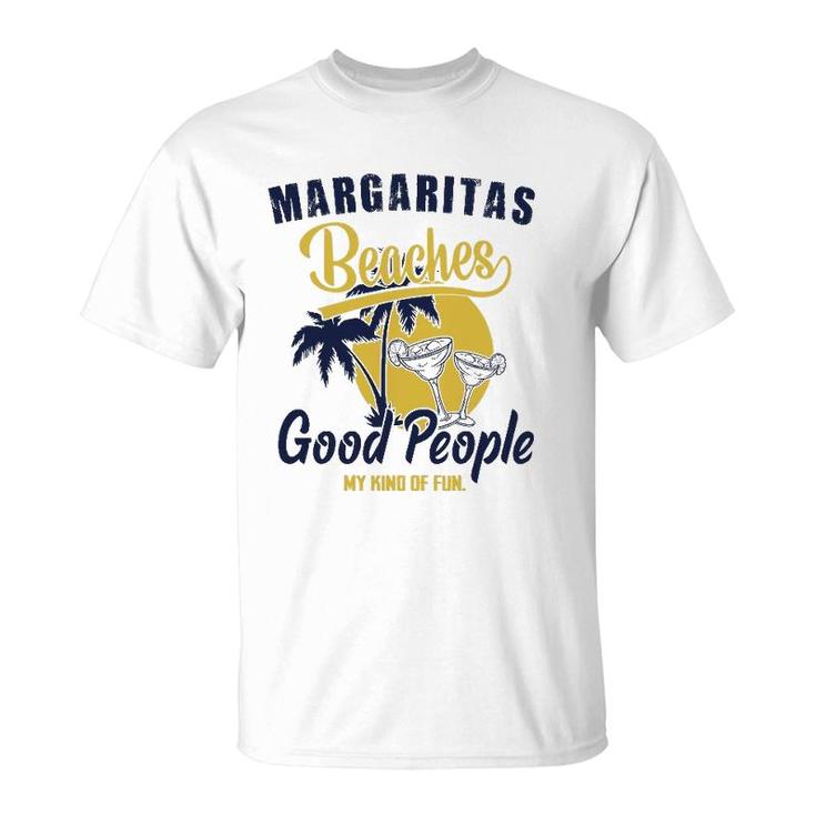 Summer Fun Vacation Margaritas Beaches & Good People Graphic T-Shirt