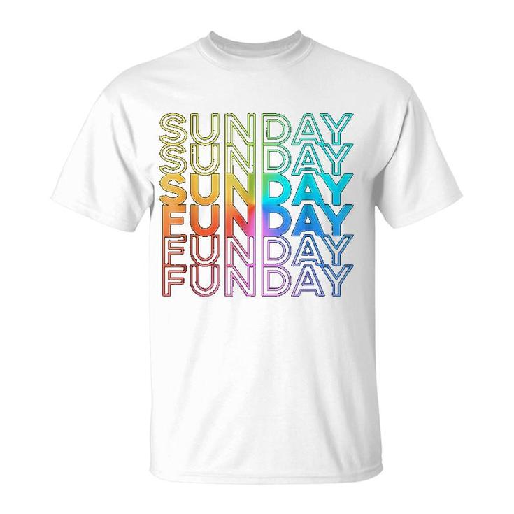 Sunday Funday Rainbow Fade T-Shirt