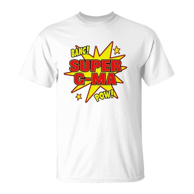 Super G Ma Super Power Grandma Grandmother Hero T-Shirt
