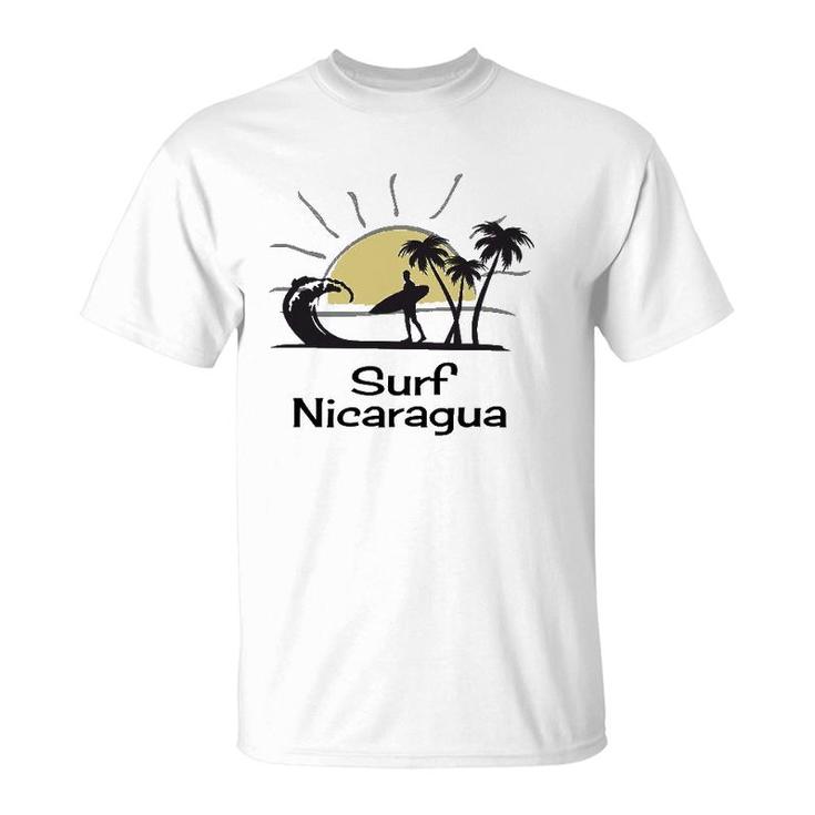 Surf Nicaragua Vacation Souvenir Surfing T-Shirt
