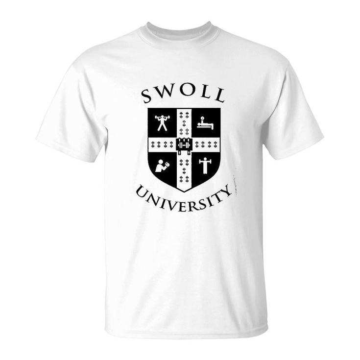 Swoll University Funny Gym T-Shirt