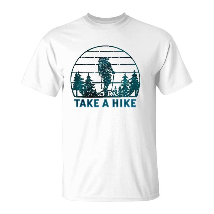 Take A Hike Beautiful Snowy Forest Hiker T-Shirt