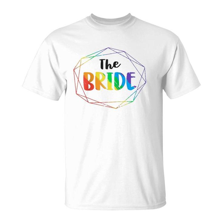 The Bride Gay Lesbian Bachelorette Party Diamond Wedding  T-Shirt