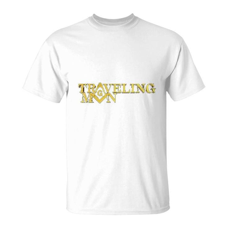 Traveling Man Square And Compass T-Shirt