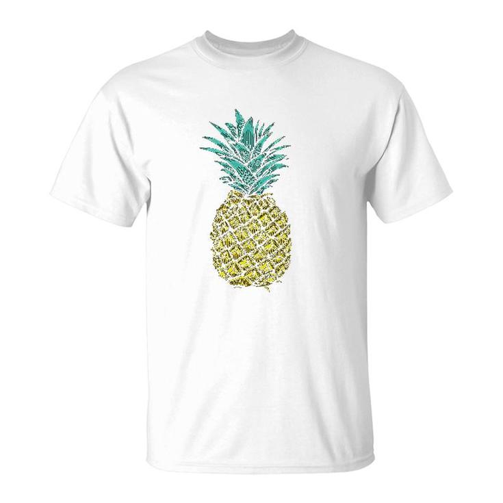 Trendy Tropical Pineapple T-Shirt