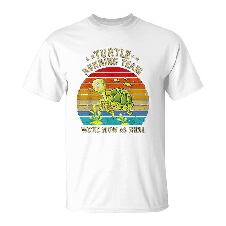 Turtle Running Team We're Slow As Shell Funny Turtle Pun Tank Top Turtle Running Team We're Slow As Shell Funny Turtle Pun Tank Top