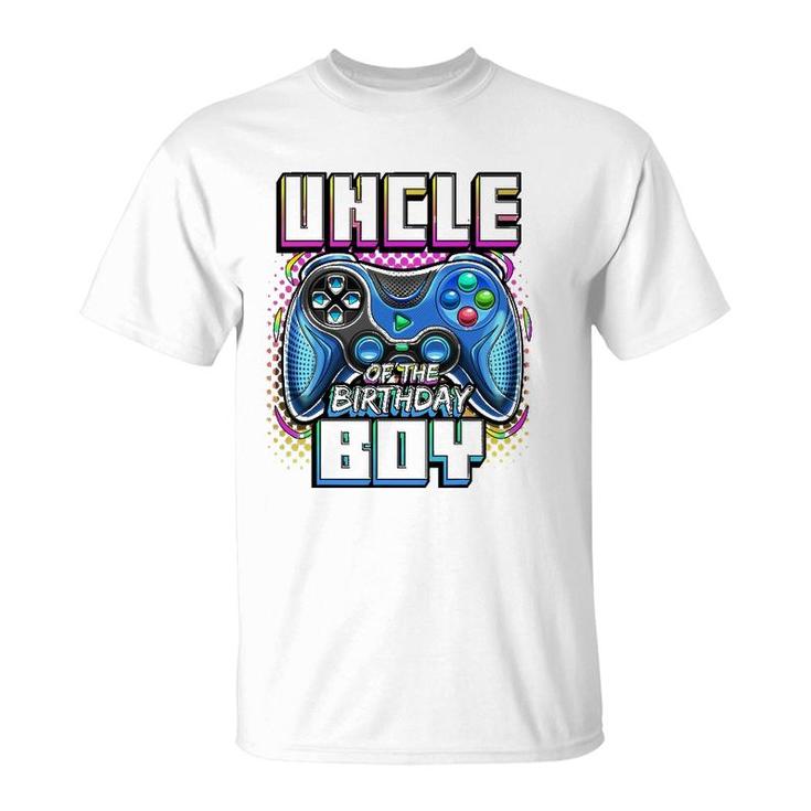 Uncle Of The Birthday Boy Matching Video Game Birthday Party T-Shirt