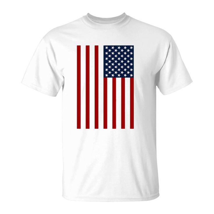 Usa American Patriotic Flag United States Red White And Blue T-Shirt