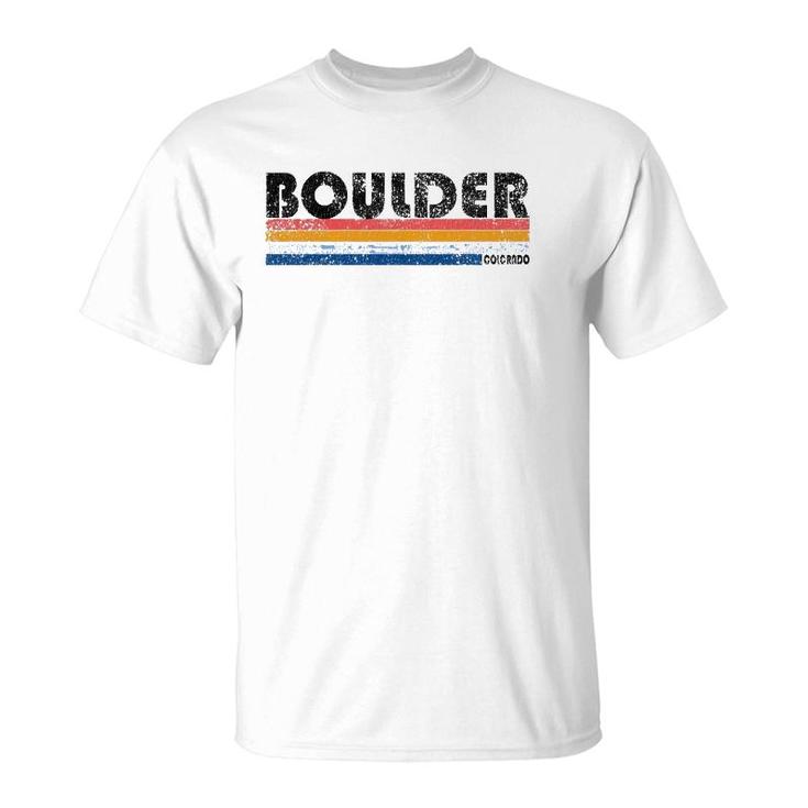Vintage 1980S Style Boulder Colorado T-Shirt